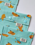 Blue Capybara Snack Bag
