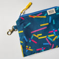 Blue Washi Tape Clip-On Pouch