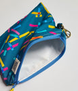 Blue Washi Tape Clip-On Pouch