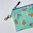 Blue Capybara Clip-On Pouch