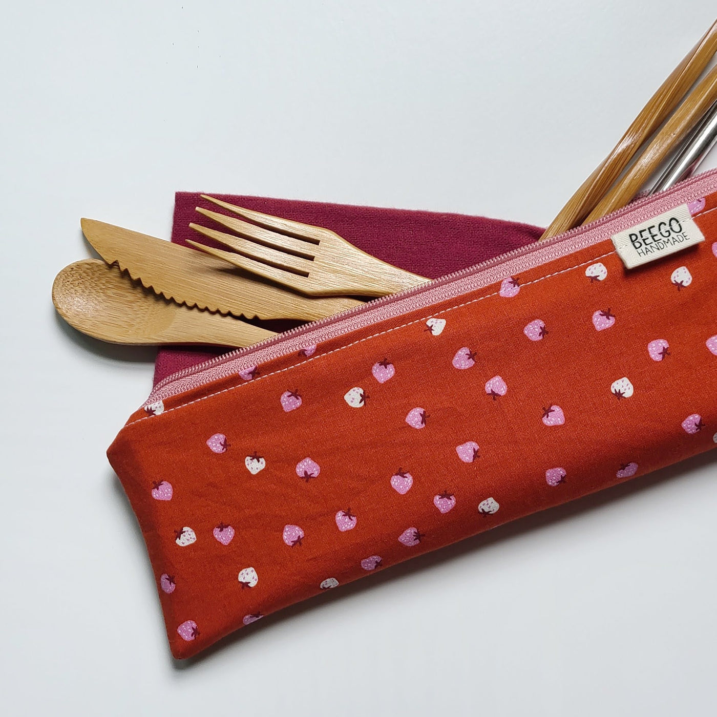 Baby Berries Divided Cutlery Pouch