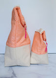 Peachy Fields Insulated Washable Lunch Bag
