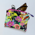 Flower Collage Clip-On Pouch
