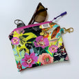 Flower Collage Clip-On Pouch