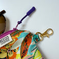 Flower Collage Clip-On Pouch