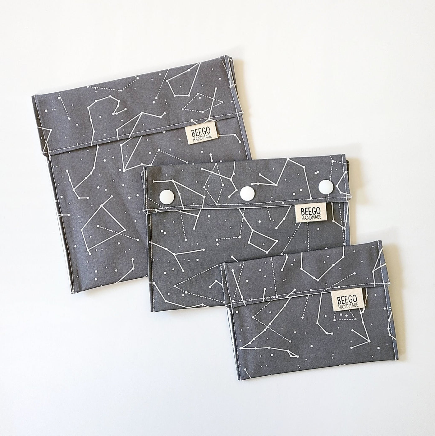 Gray Constellations Snack Bag