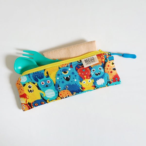 Monster Crowd Kid's Cutlery Pouch