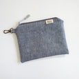 Speckled Chambray Clip-On Pouch