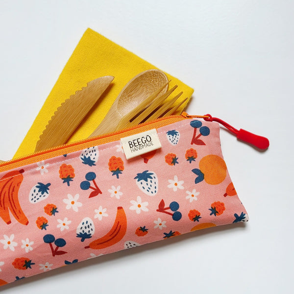 Fruit Salad Divided Cutlery Pouch