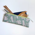 Mint Polypody Divided Cutlery Pouch