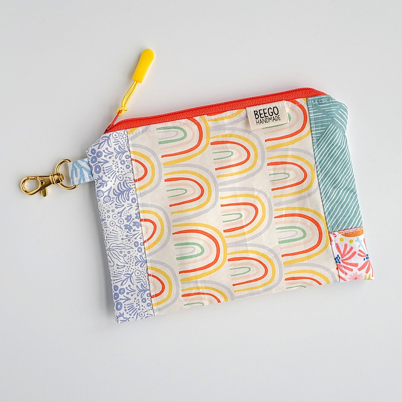 #37 - Rainbows and Florals Mix and Match Clip-On Pouch